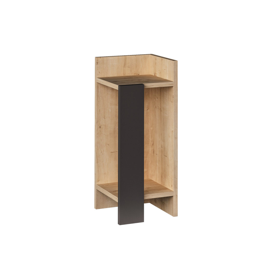 Éjjeliszekrény Elos Right - Oak, Anthracite-VASBÚTOR