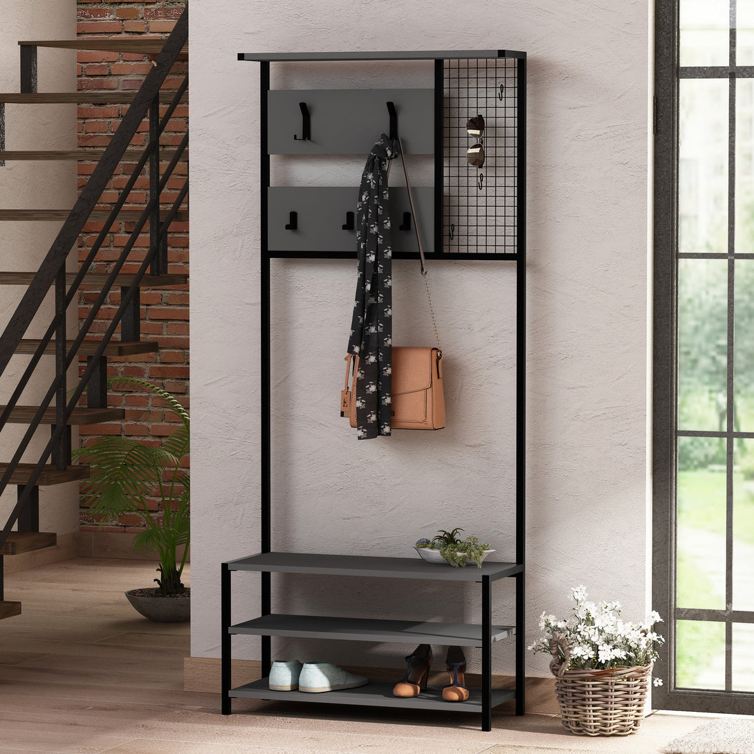 Előszobafal Nomad Portmanto - Anthracite-VASBÚTOR