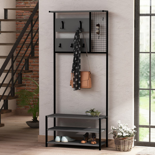 Előszobafal Nomad Portmanto - Anthracite-VASBÚTOR