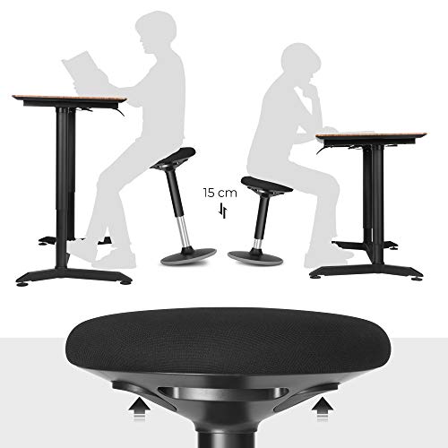 Ergonomikus irodai munkaszék 360°-ban állítható forgószék, fekete-VASBÚTOR