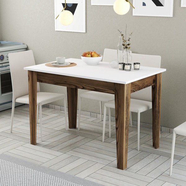 Étkező asztal Kiev 505 - Walnut, White-VASBÚTOR