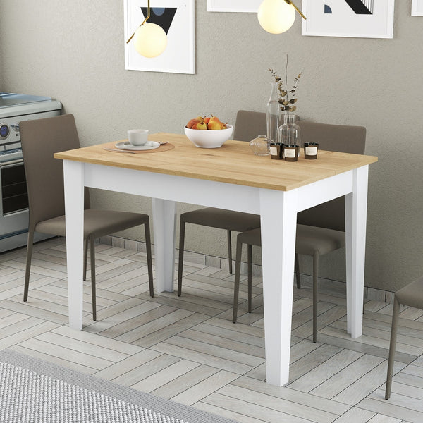 Étkező asztal Kiev 512 - White, Oak-VASBÚTOR