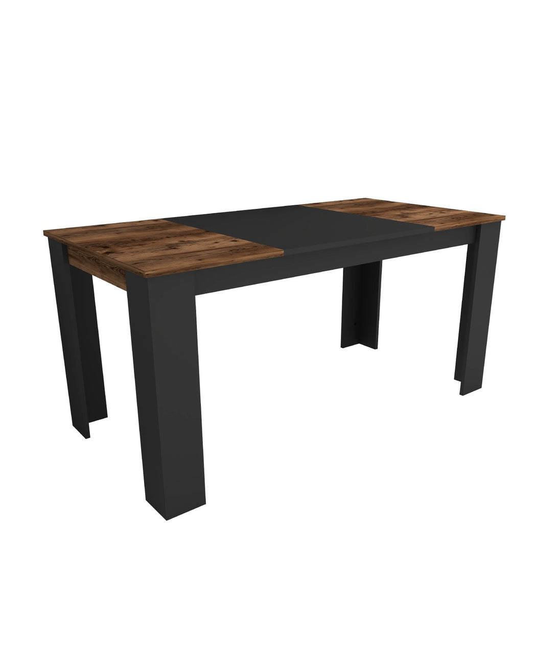 Étkező asztal Line - Light Walnut, Black-VASBÚTOR