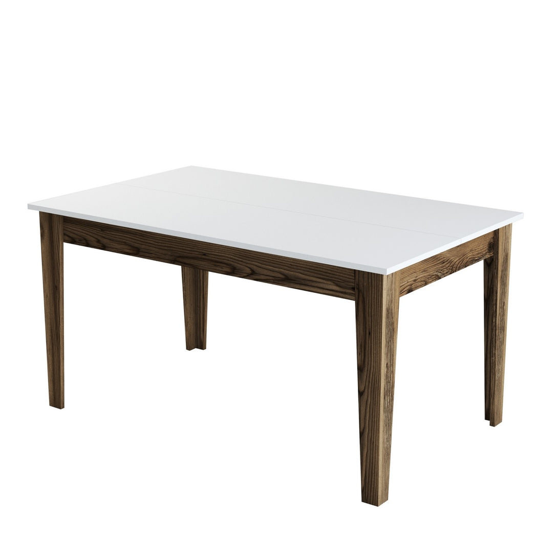 Étkező asztal Milan 514 - Walnut, White-VASBÚTOR