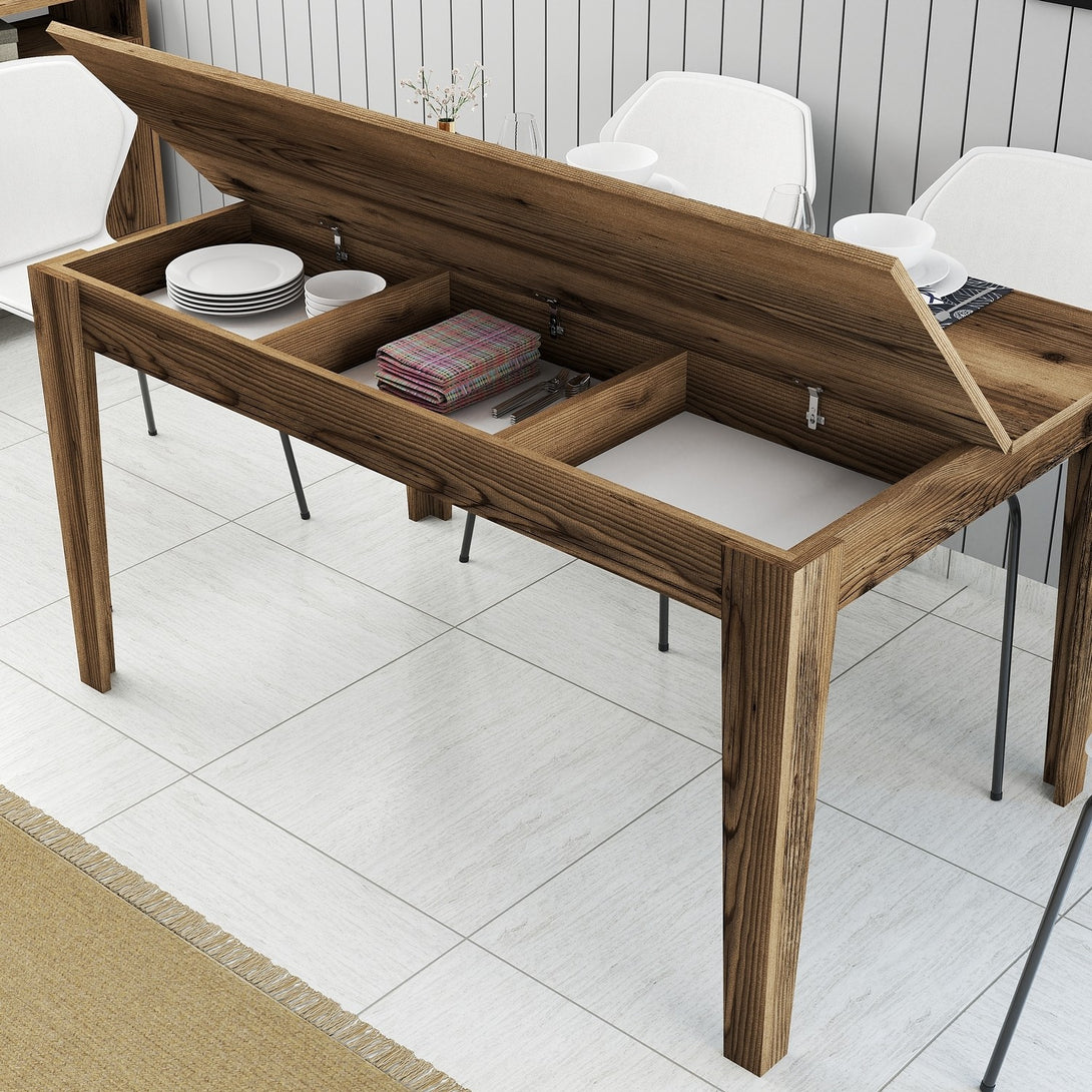 Étkező asztal Milan 516 - Walnut-VASBÚTOR