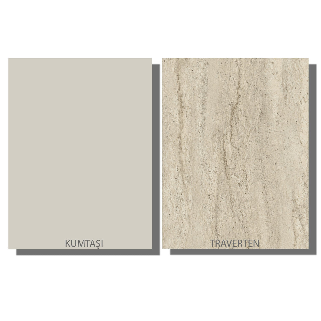 Étkező asztal Veyron - Travertine, Sandstone-VASBÚTOR