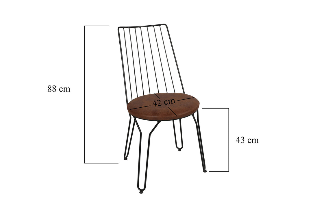 Étkezőszék szett (2 db) Ada 275 V2-VASBÚTOR