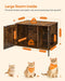 FEANDREA rejtett macskaalomdoboz, benti macskaház 80 x 49.2 x 53 cm-VASBÚTOR