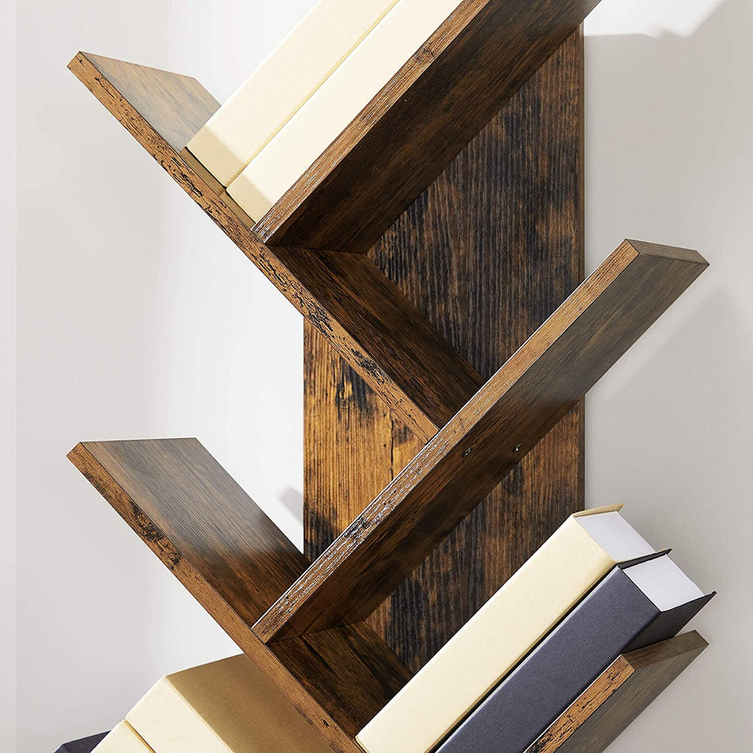 Fa alakú könyvespolc 8 szintes 50 x 25 x 141,5 cm-VASBÚTOR