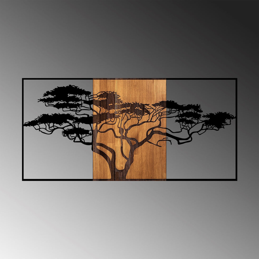 Fa fali dekoráció, Acacia Tree - 328-VASBÚTOR