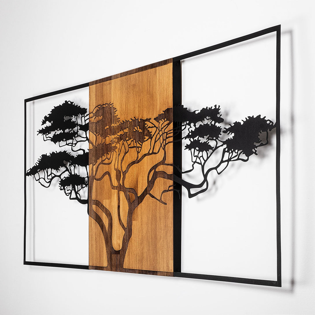 Fa fali dekoráció, Acacia Tree - 328-VASBÚTOR