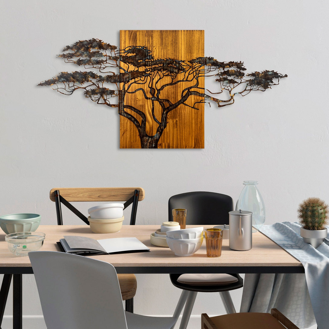 Fa fali dekoráció, Acacia Tree - 329-A-VASBÚTOR