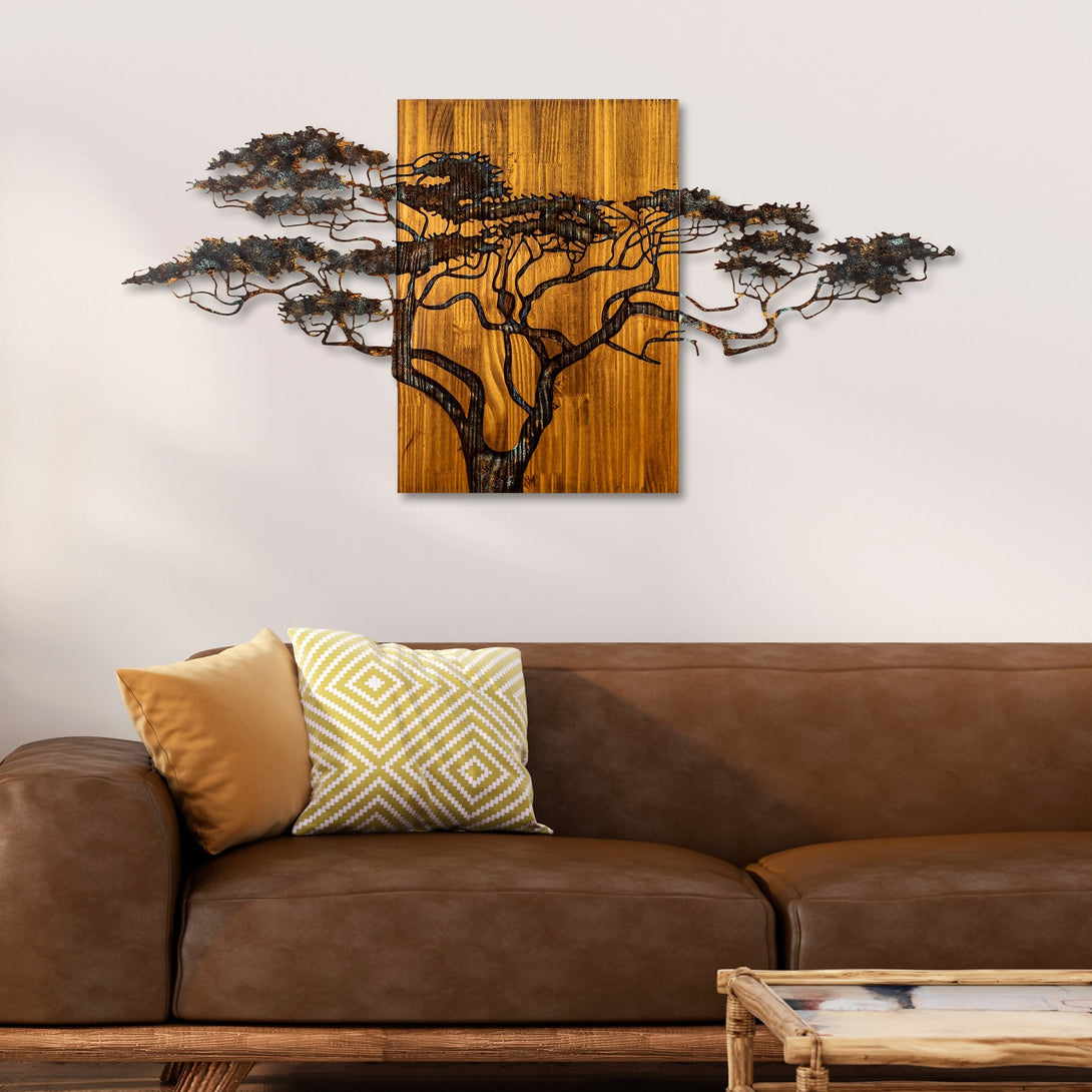 Fa fali dekoráció, Acacia Tree - 329-A-VASBÚTOR