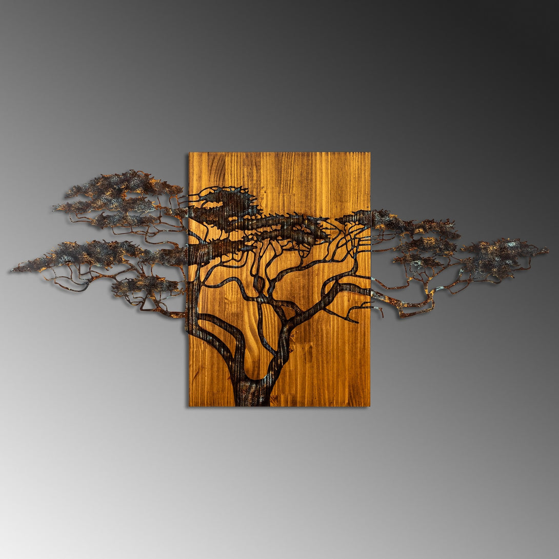 Fa fali dekoráció, Acacia Tree - 329-A-VASBÚTOR
