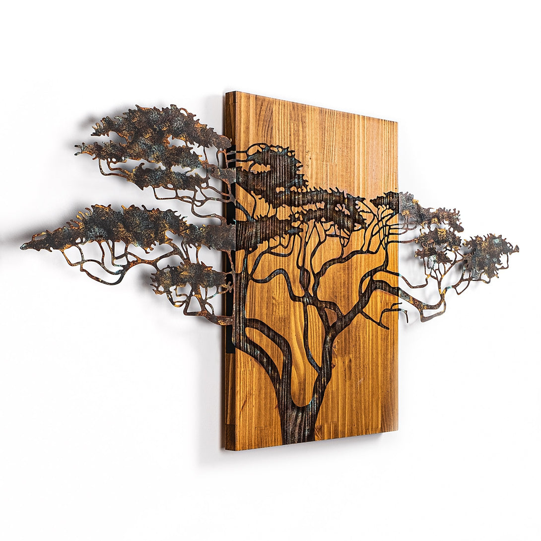 Fa fali dekoráció, Acacia Tree - 329-A-VASBÚTOR