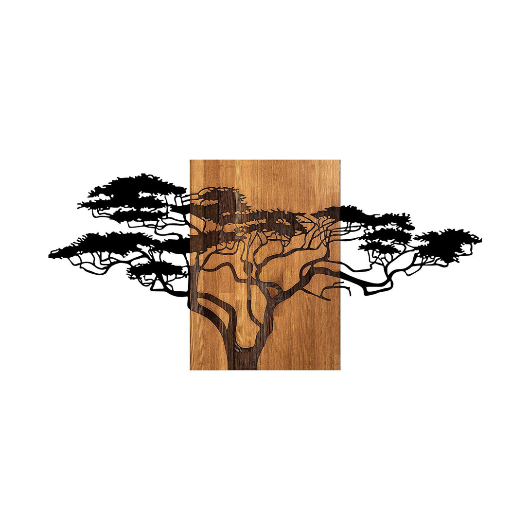 Fa fali dekoráció, Acacia Tree - 329-VASBÚTOR