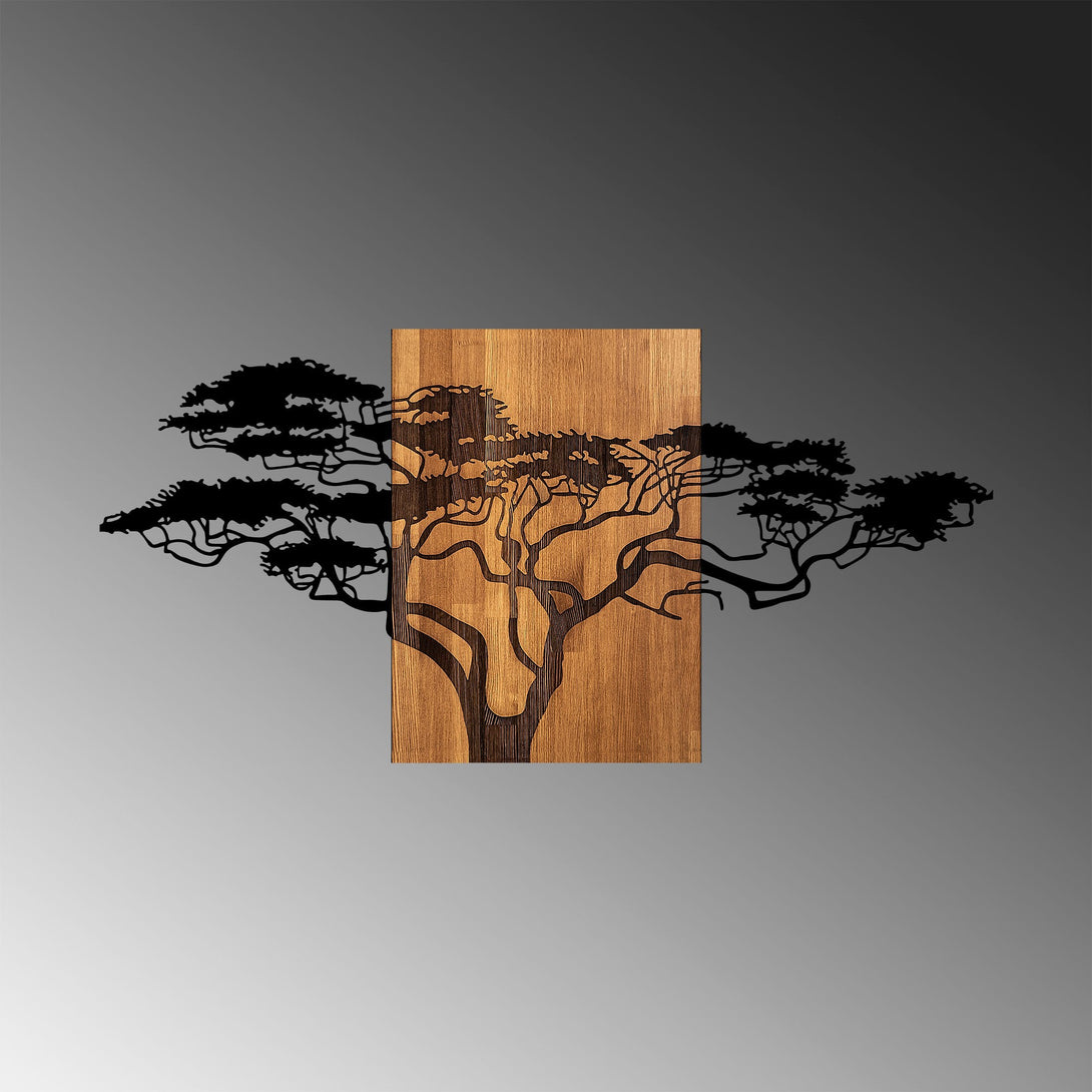 Fa fali dekoráció, Acacia Tree - 329-VASBÚTOR