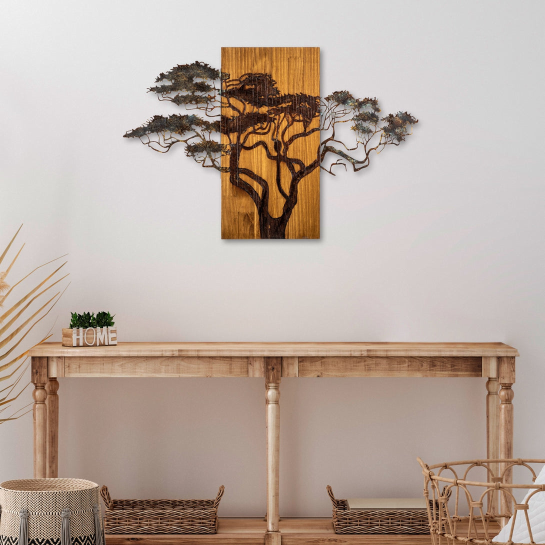 Fa fali dekoráció, Acacia Tree - 387-A-VASBÚTOR