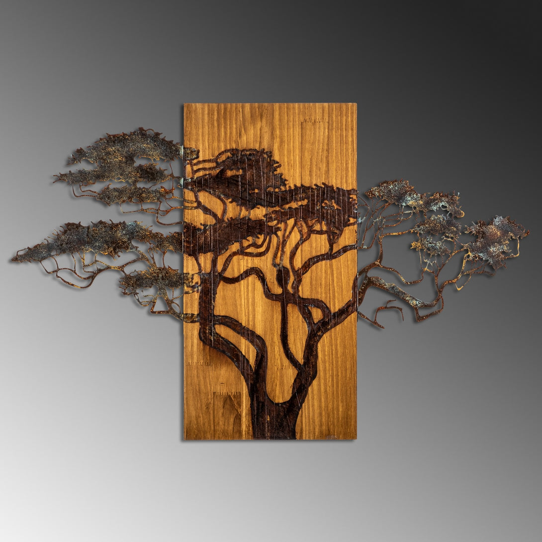 Fa fali dekoráció, Acacia Tree - 387-A-VASBÚTOR