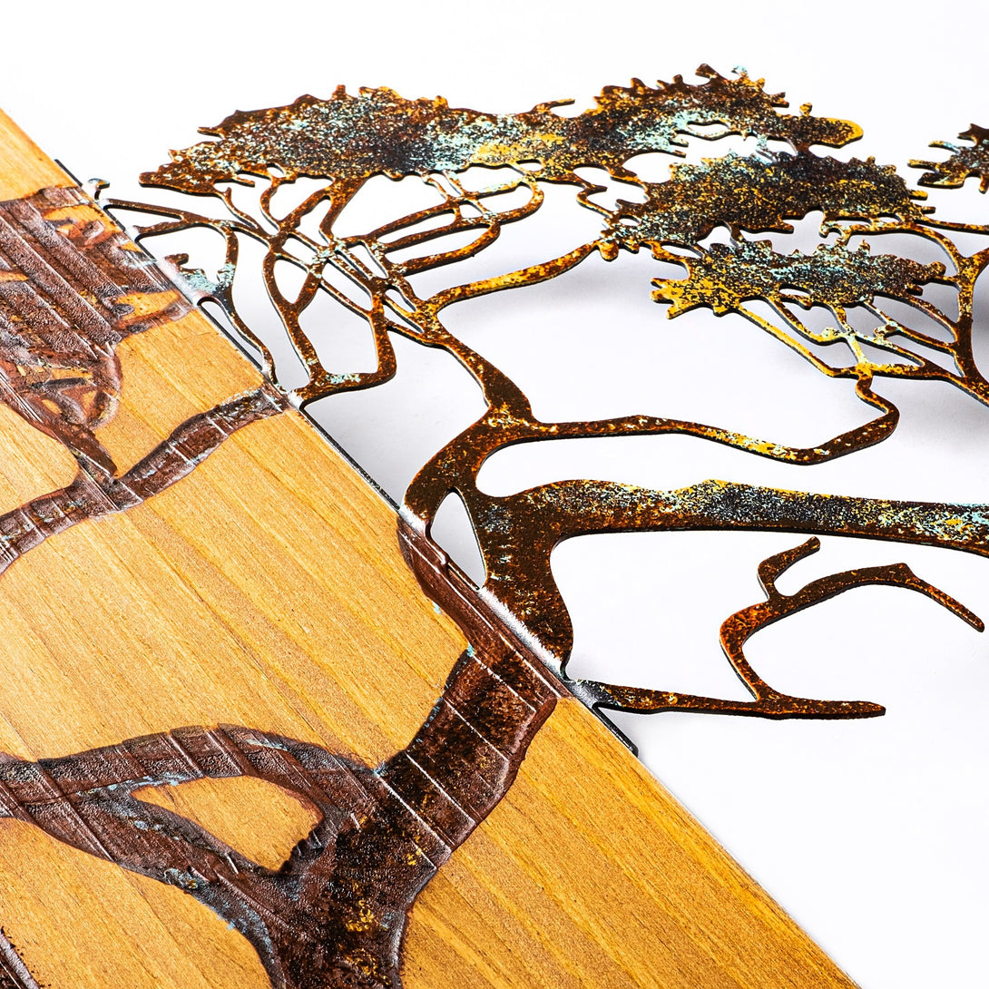 Fa fali dekoráció, Acacia Tree - 387-A-VASBÚTOR