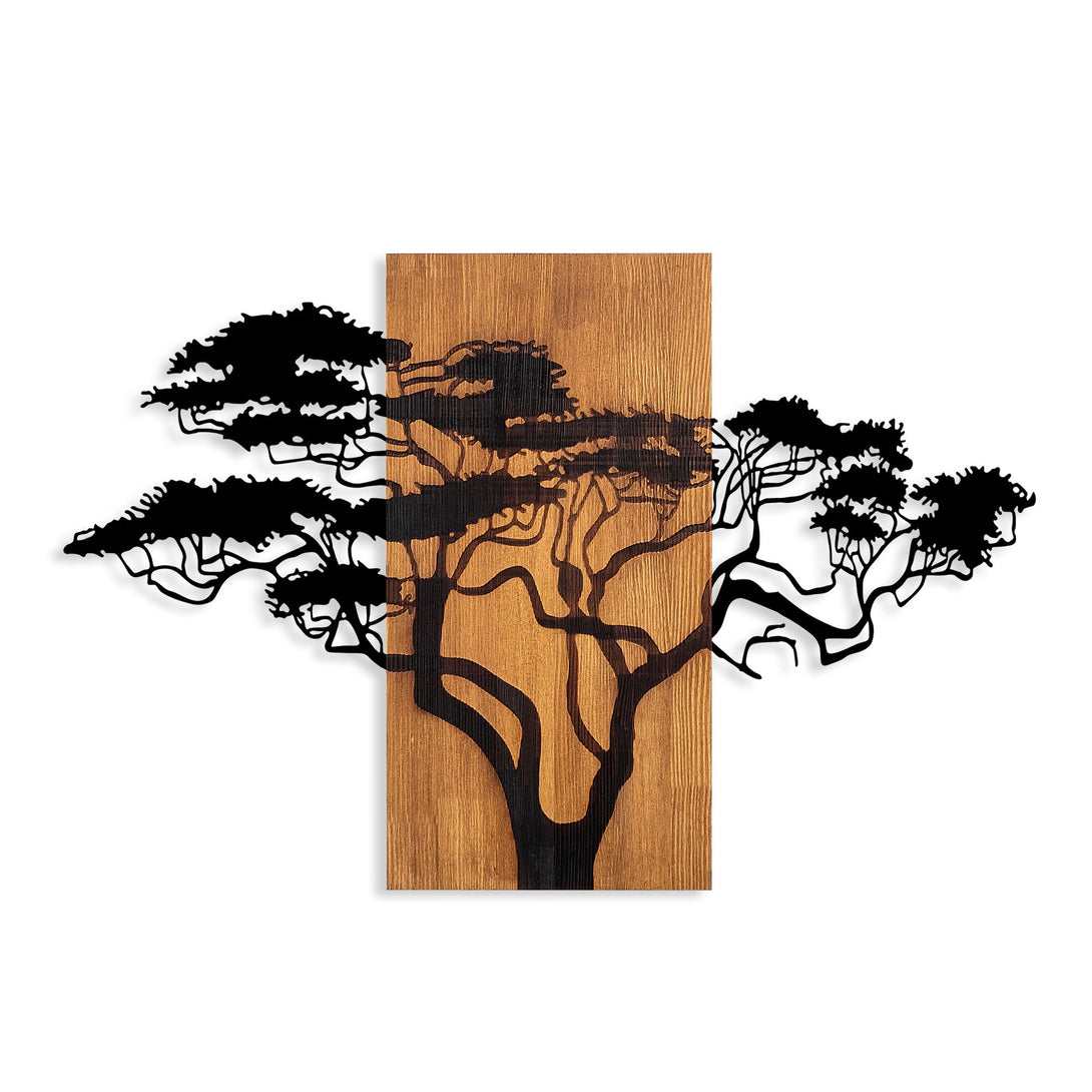 Fa fali dekoráció, Acacia Tree - 387-VASBÚTOR
