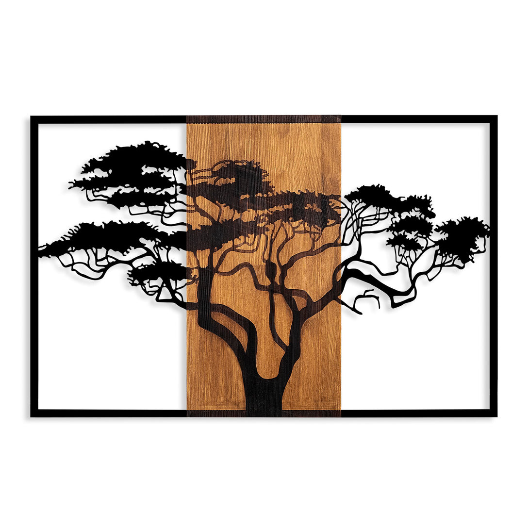 Fa fali dekoráció, Acacia Tree - 388-VASBÚTOR