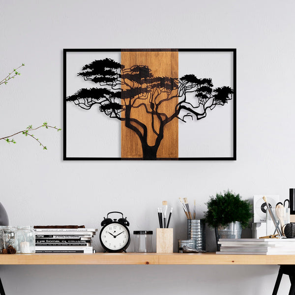 Fa fali dekoráció, Acacia Tree - 388-VASBÚTOR