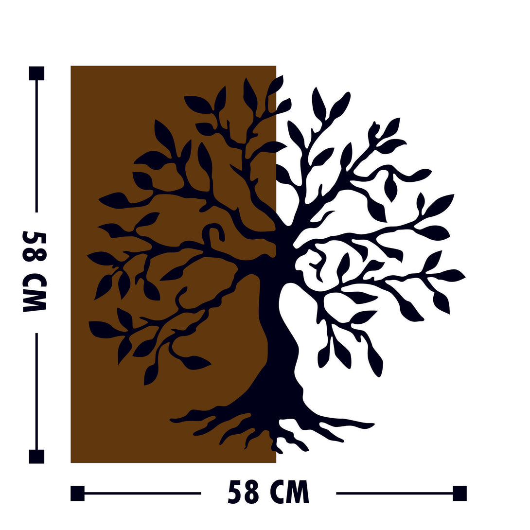 Fa fali dekoráció, Agac-VASBÚTOR