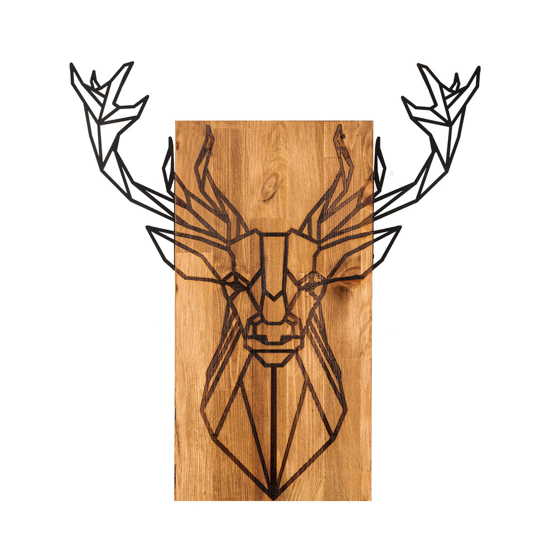 Fa fali dekoráció, Deer-VASBÚTOR