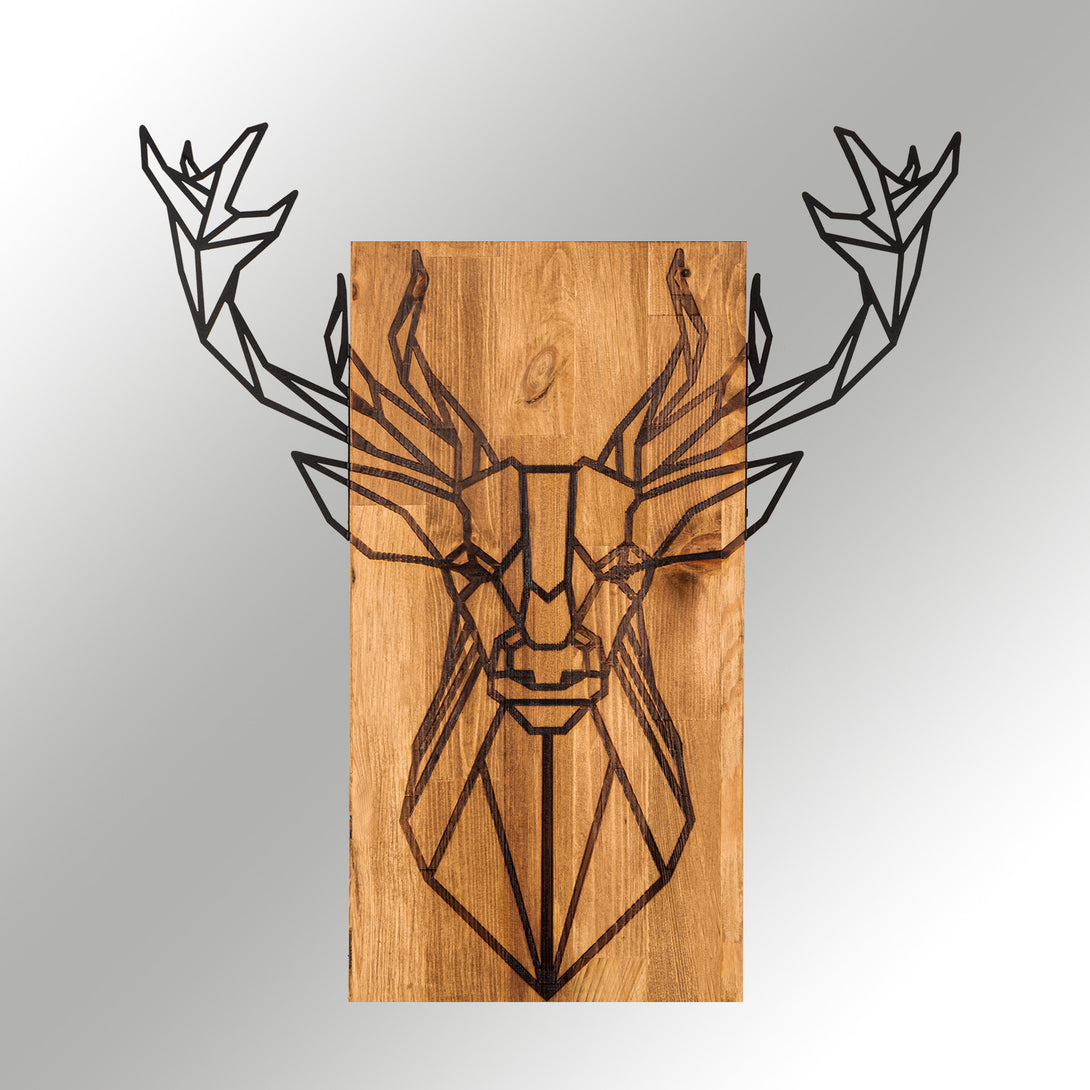 Fa fali dekoráció, Deer-VASBÚTOR