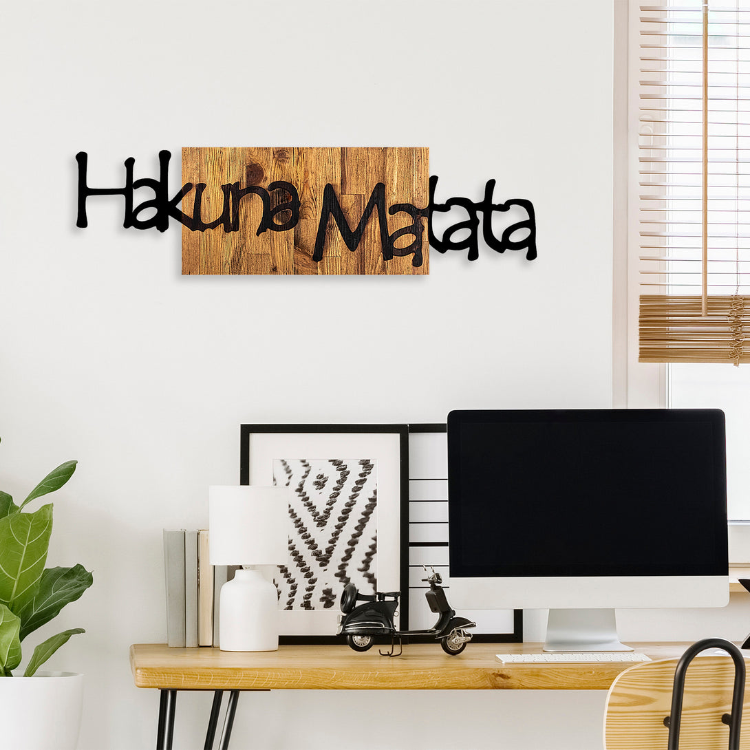 Fa fali dekoráció, Hakuna Matata 4-VASBÚTOR