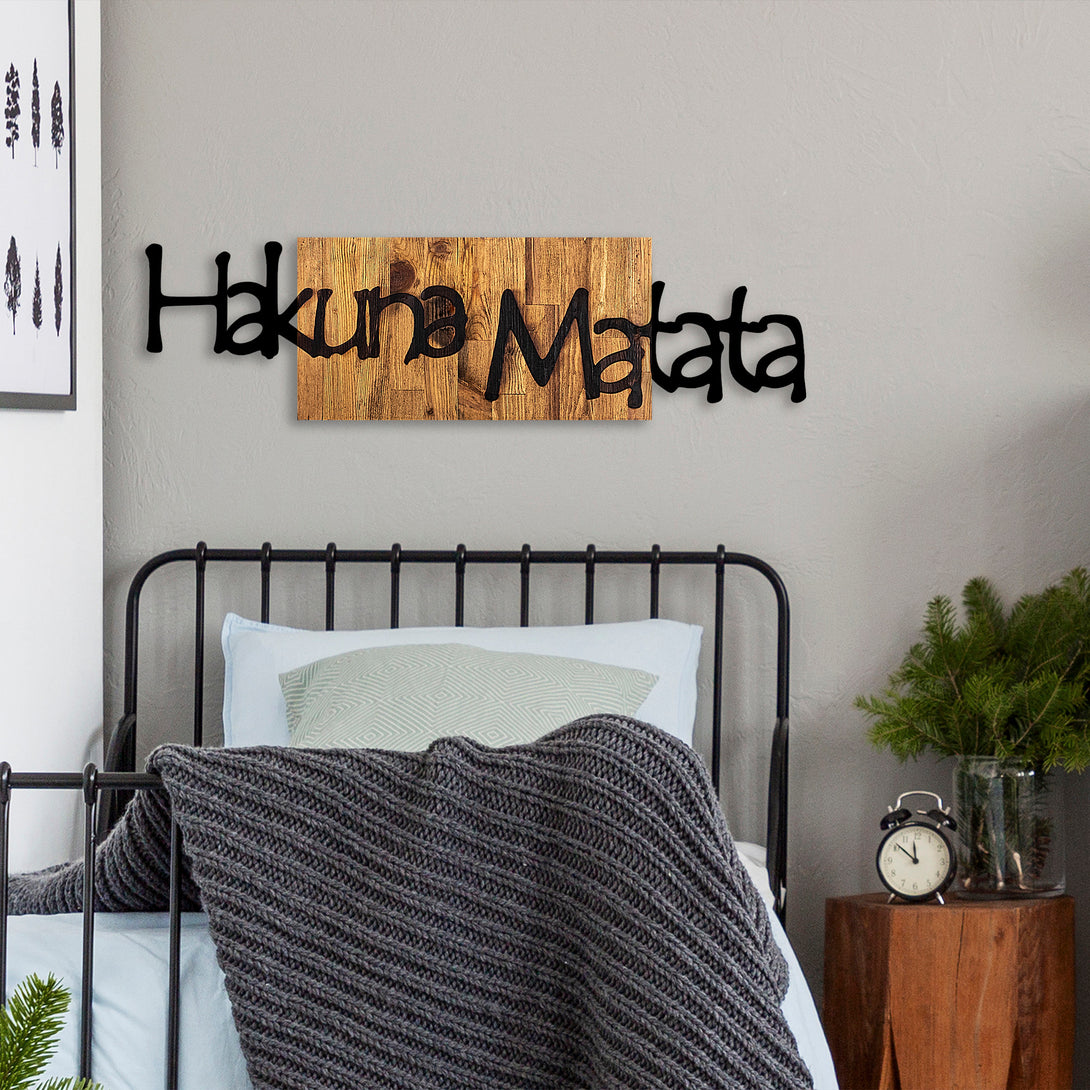 Fa fali dekoráció, Hakuna Matata 4-VASBÚTOR
