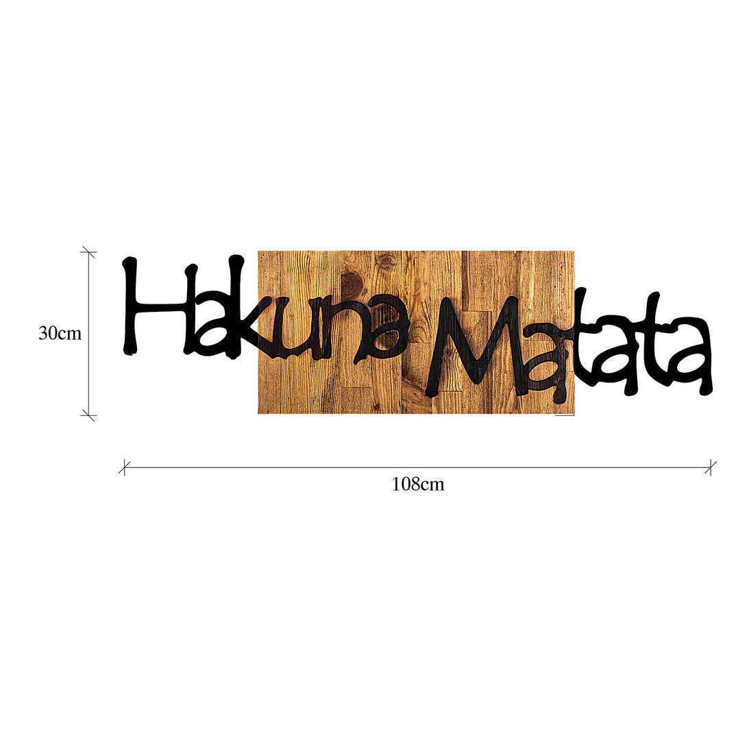 Fa fali dekoráció, Hakuna Matata 4-VASBÚTOR
