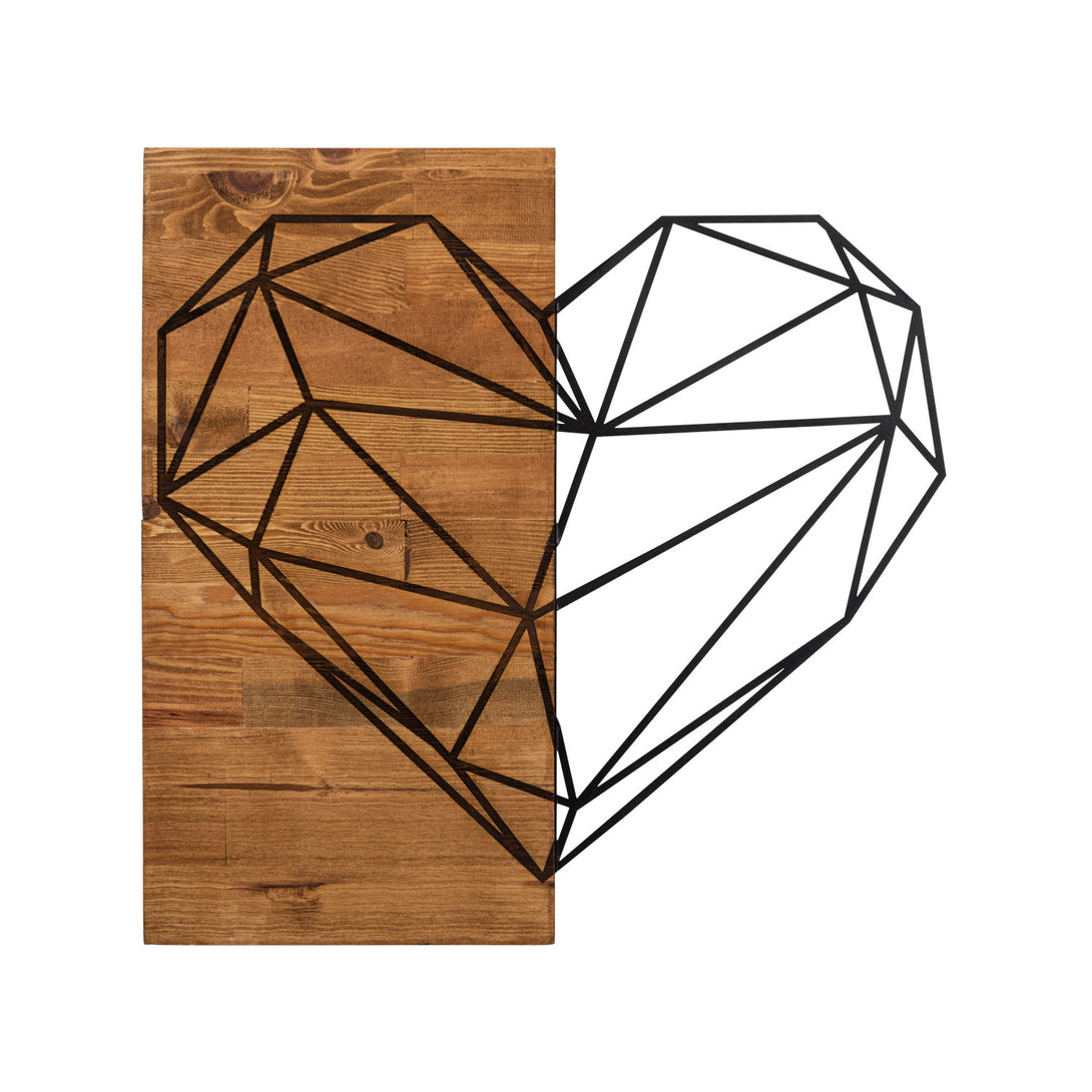 Fa fali dekoráció, Heart-VASBÚTOR