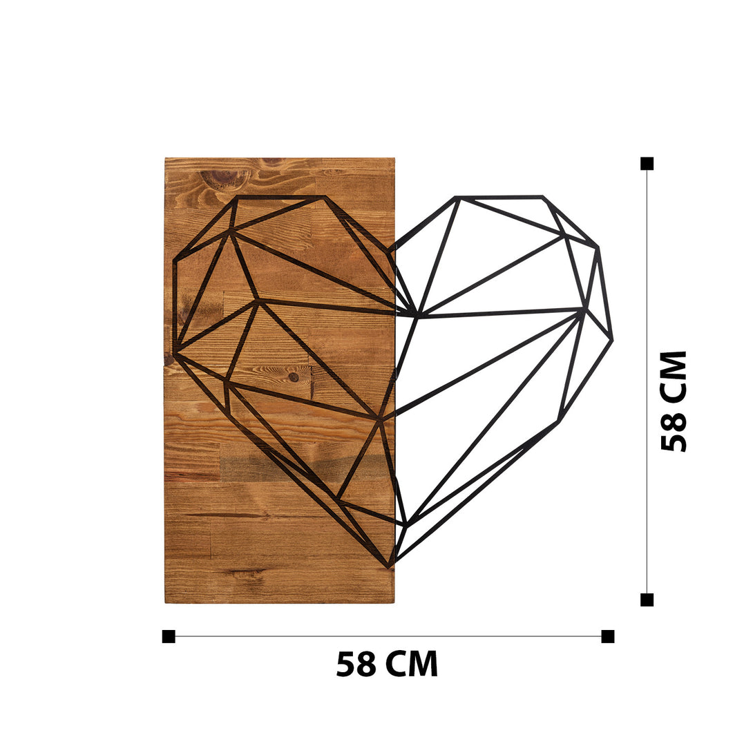 Fa fali dekoráció, Heart-VASBÚTOR