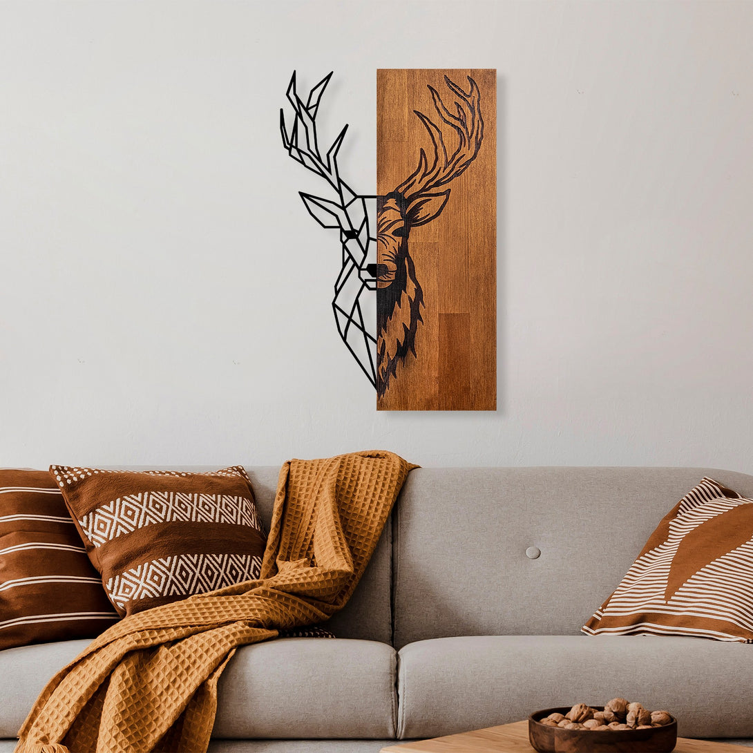 Fa fali dekoráció, Red Deer 1-VASBÚTOR