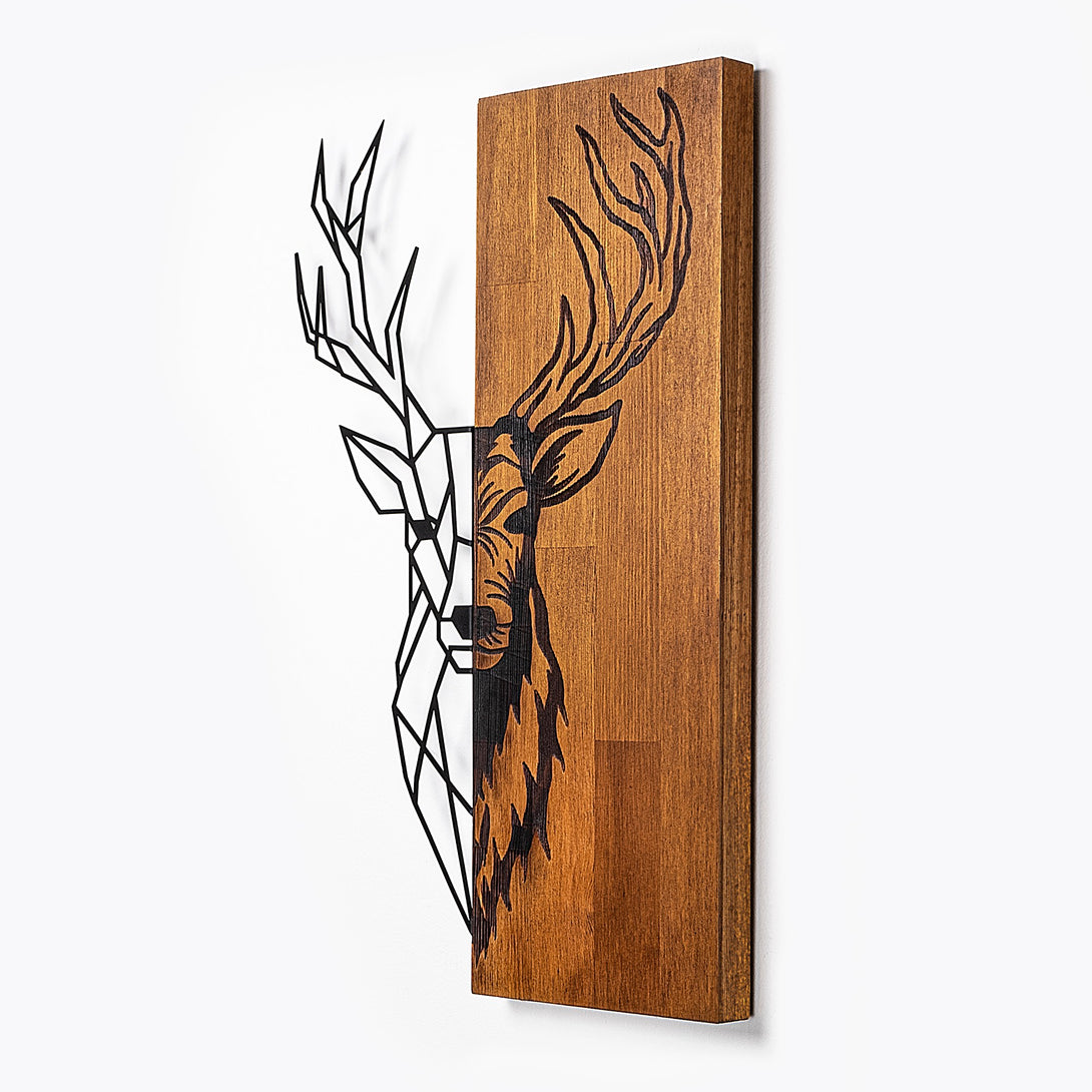 Fa fali dekoráció, Red Deer 1-VASBÚTOR