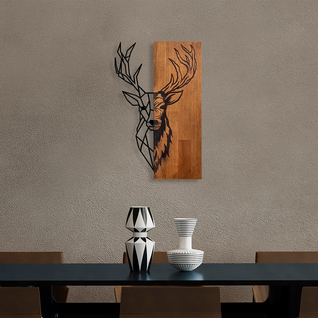 Fa fali dekoráció, Red Deer 1-VASBÚTOR