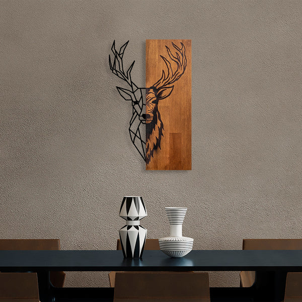 Fa fali dekoráció, Red Deer 1-VASBÚTOR