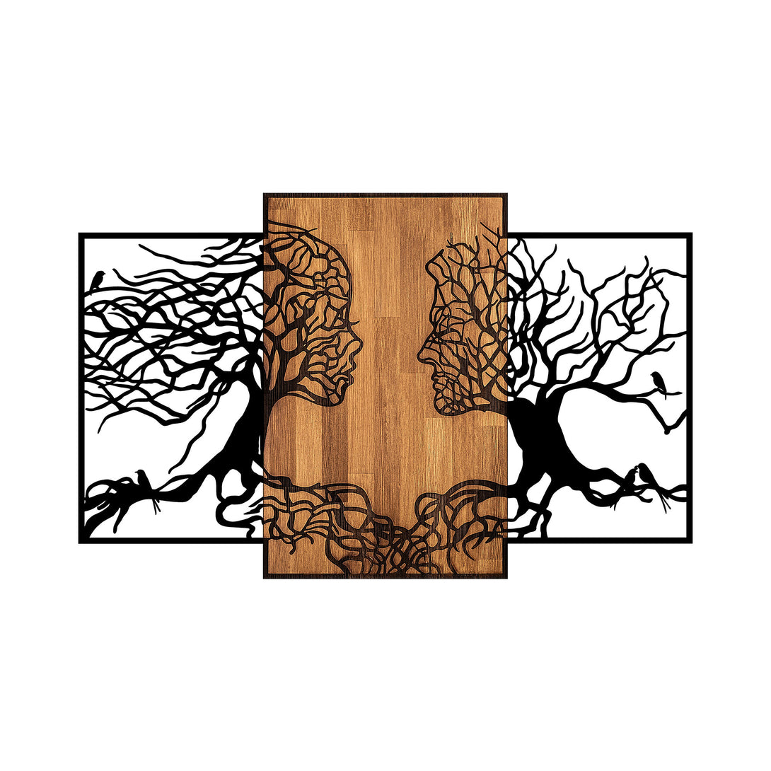 Fa fali dekoráció, Tree Love - 312-VASBÚTOR