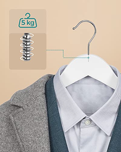 Fából készült fogasok, 30 darabos készlet, fehér-VASBÚTOR