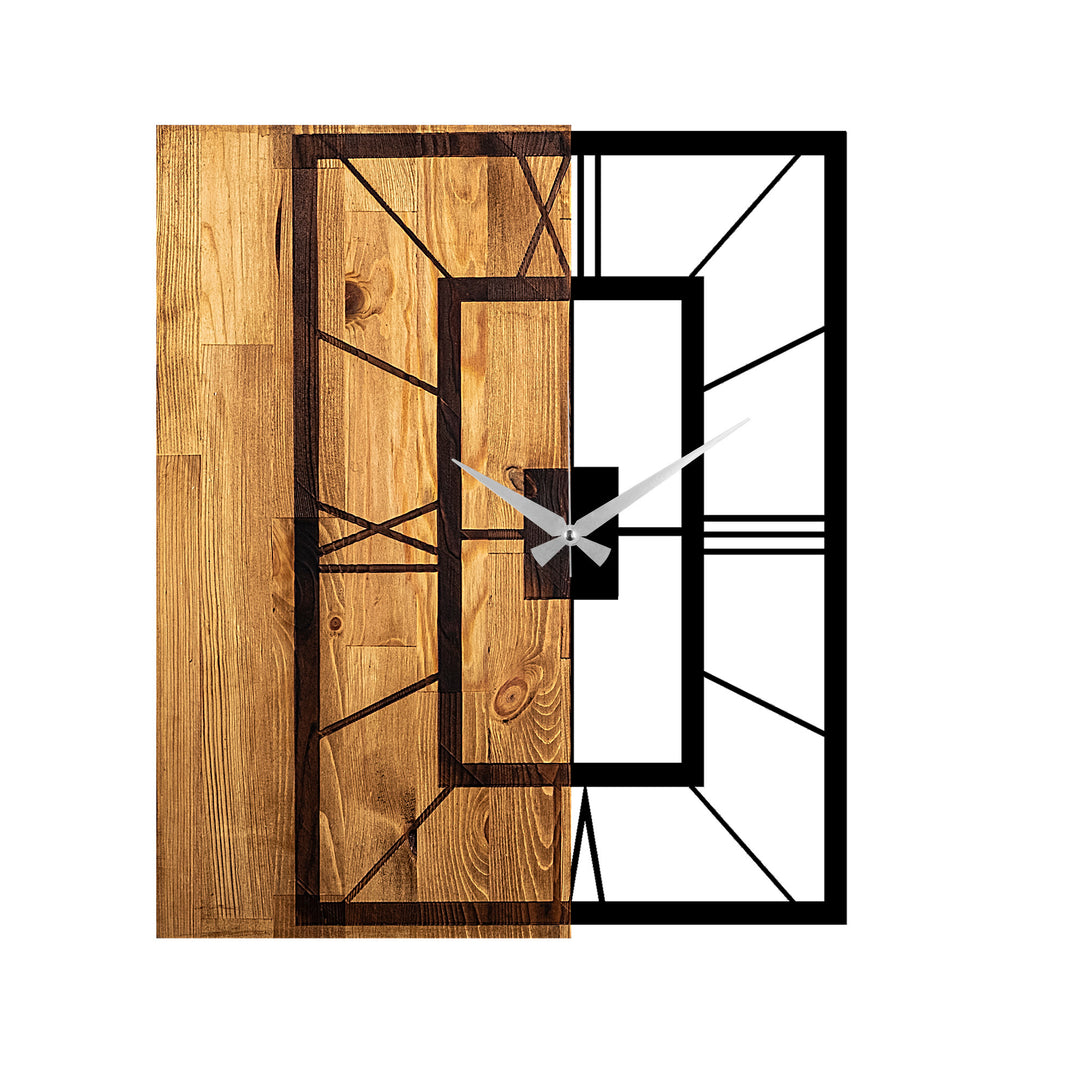 Fali Dekoráció Decorative Wooden Wall Clock, Wooden Clock 37-VASBÚTOR