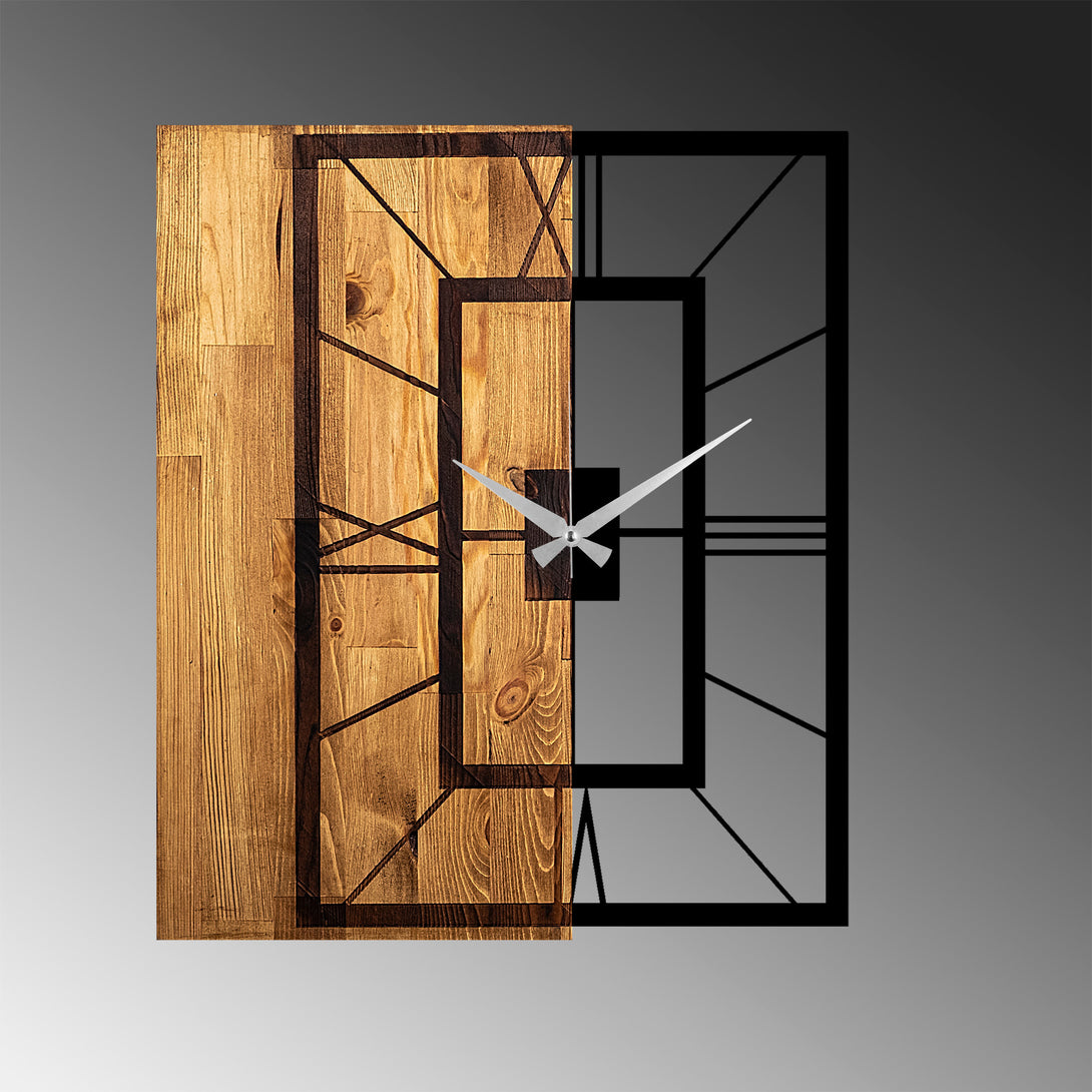 Fali Dekoráció Decorative Wooden Wall Clock, Wooden Clock 37-VASBÚTOR