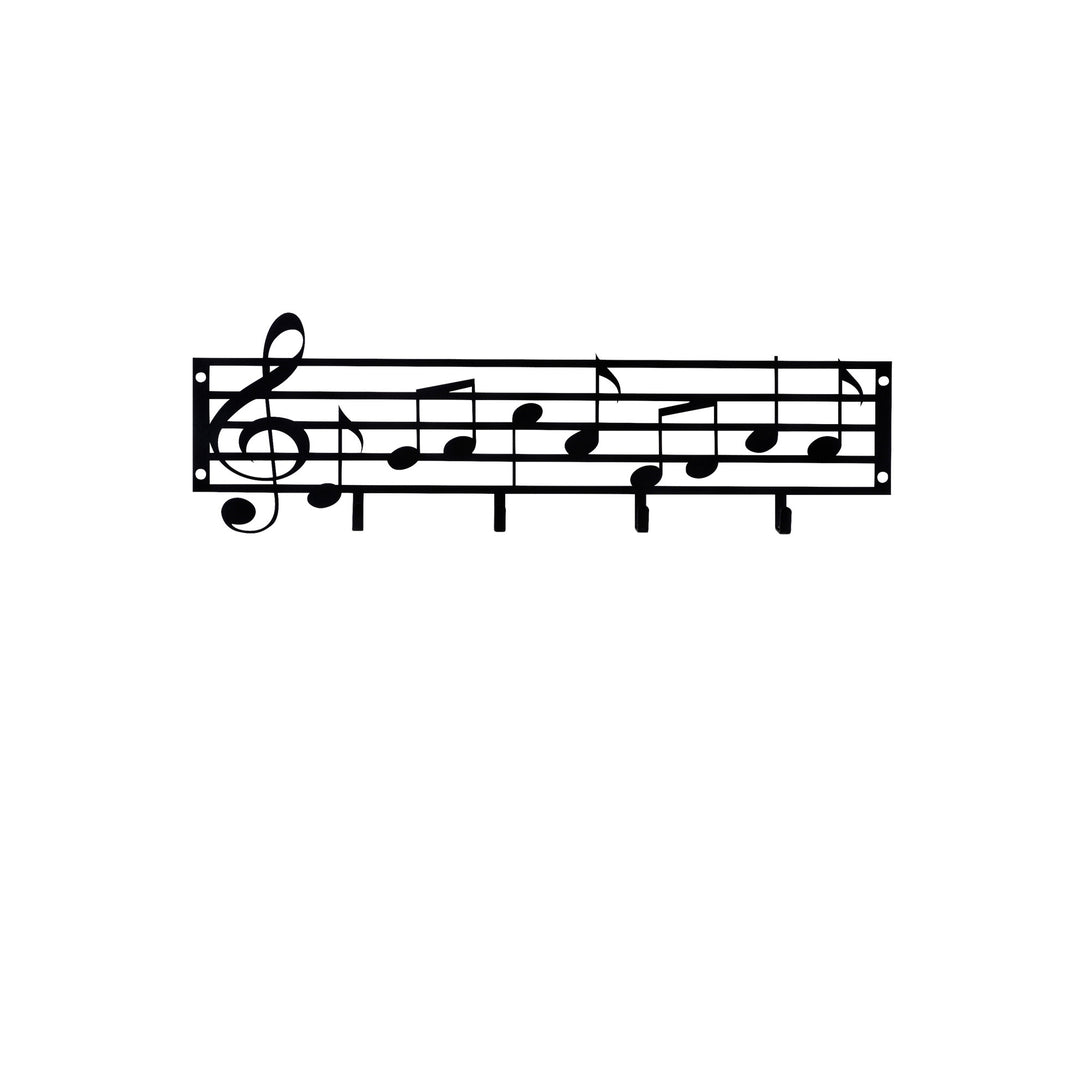 Fali Dekoráció - Fém fali akasztó, Note-VASBÚTOR