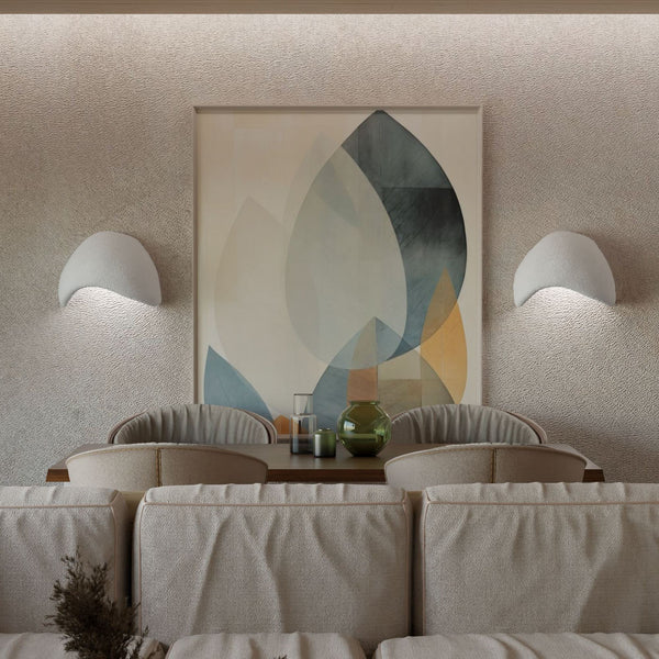 Fali Lámpa Szett (2 db)Wabi Sabi Shell - Fehér-VASBÚTOR