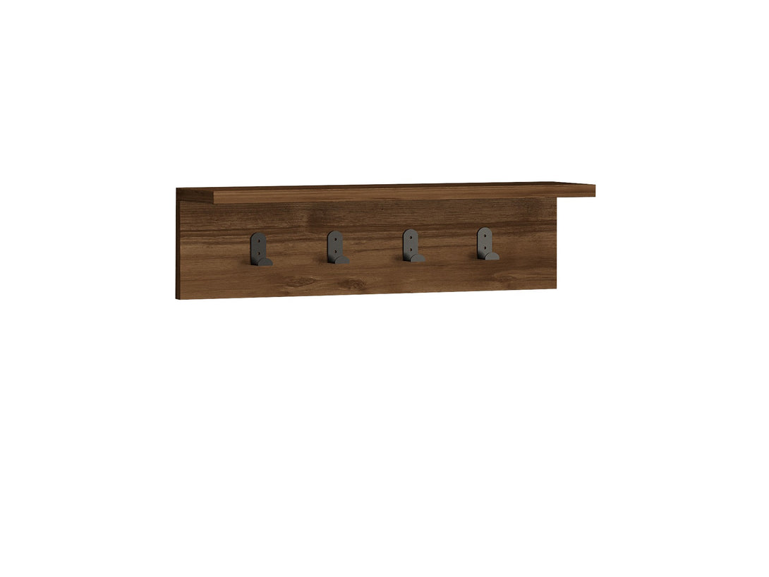 Fali polc Ayla - Walnut-VASBÚTOR