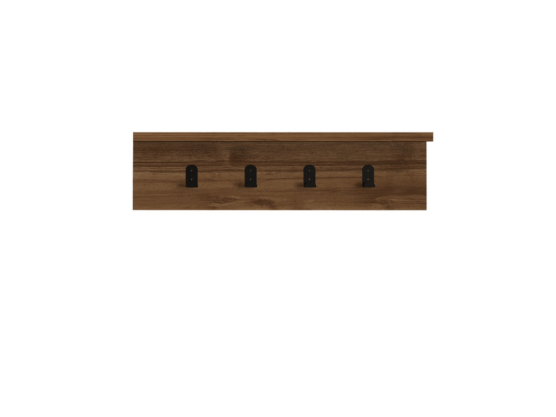 Fali polc Ayla - Walnut-VASBÚTOR