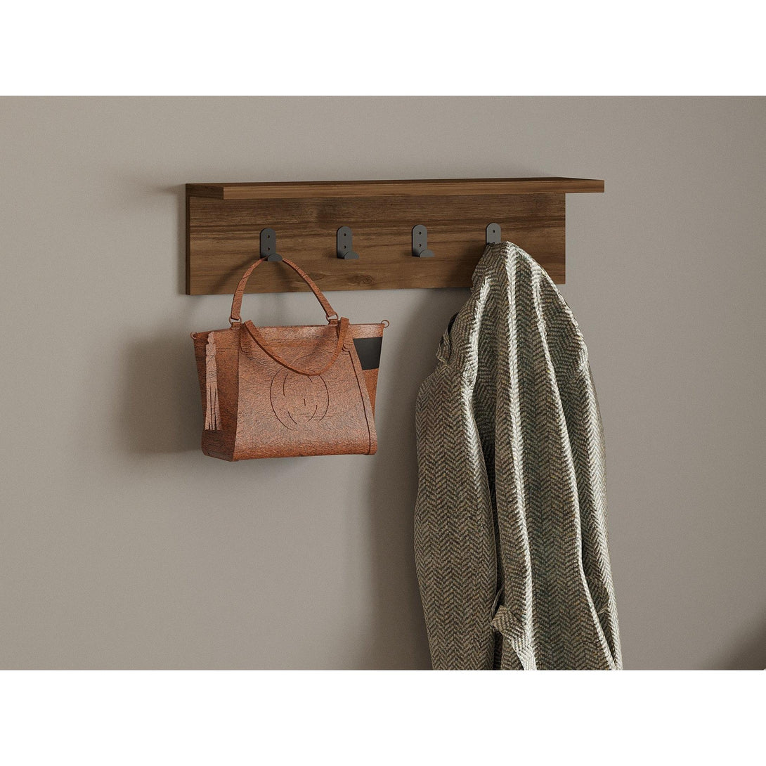 Fali polc Ayla - Walnut-VASBÚTOR