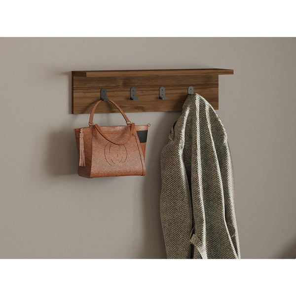 Fali polc Ayla - Walnut-VASBÚTOR