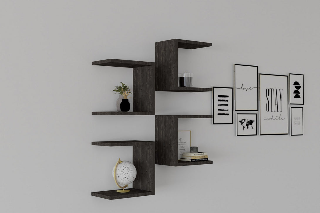 Fali polc Base - Anthracite-VASBÚTOR